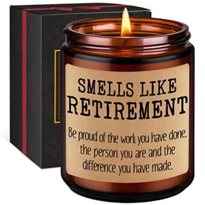gspy scented candle - retirement gifts, retirement gifts for women, men - happy retirement gifts, fun retirement gifts, retired gifts for women, best friend, teacher, nurse, coworker, boss, mom