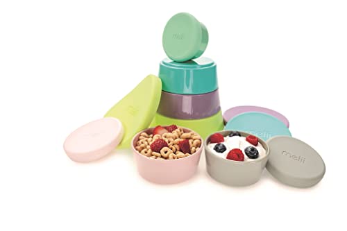 melii Stacking & Nesting Containers with Silicone Lids - 12 Pieces