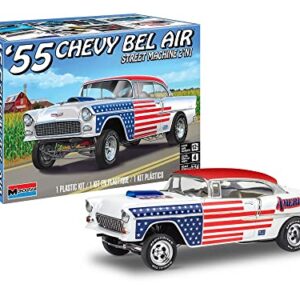 Revell 14519 1955 Chevrolet Bel Air Street Machine 2N1 1:24 Scale 92-Piece Skill Level 4 Model Car Building Kit