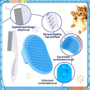 6-Piece Rabbit Grooming Kit, Small Animal Grooming Kit with Pet Hair Remover, Pet Nail Clipper, Flea Comb, Pet Shampoo Bath Brush for Rabbit, Hamster, Bunny, Guinea Pig