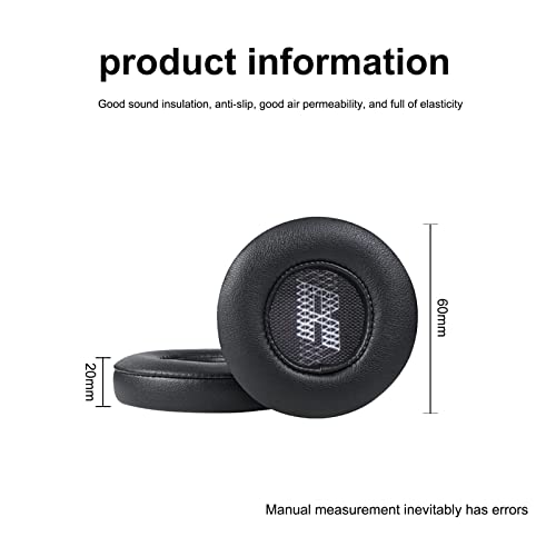 Aiivioll E45BT Replaceable Earpads Compatible with E35 E45 Headphones Earpads Headset Earmuffs Protein PU Leather Earpads Repair Parts(Black)