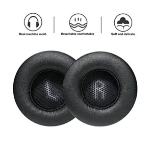 Aiivioll E45BT Replaceable Earpads Compatible with E35 E45 Headphones Earpads Headset Earmuffs Protein PU Leather Earpads Repair Parts(Black)