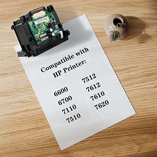 932 Printhead Compatible with hp Printer, Compatible Model 7110 7510 7512 7612 6700 7610 7620 6600 Printer, Produced in Strict Accordance with OEM Standards, no Error.