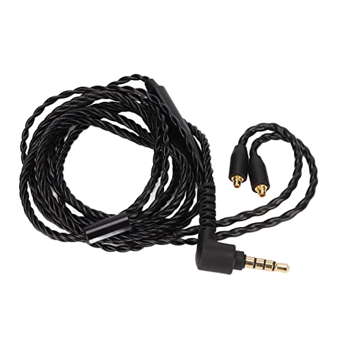 Kafuty-1 Headphone Upgrade Cable,Replacement Audio Cable Upgrade Headphone Cord,with Volume Control and Mic,Compatible with Headset with MMCX Interface SE846 SE535 UE900,etc.