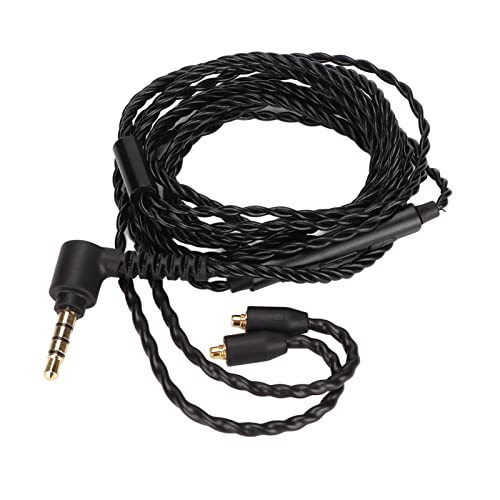 Kafuty-1 Headphone Upgrade Cable,Replacement Audio Cable Upgrade Headphone Cord,with Volume Control and Mic,Compatible with Headset with MMCX Interface SE846 SE535 UE900,etc.