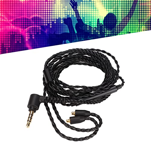 Kafuty-1 Headphone Upgrade Cable,Replacement Audio Cable Upgrade Headphone Cord,with Volume Control and Mic,Compatible with Headset with MMCX Interface SE846 SE535 UE900,etc.