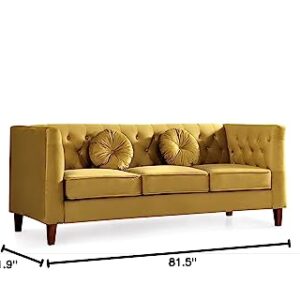 US Pride Furniture S5688N-S5694N Sofas, Mastard Yelloe