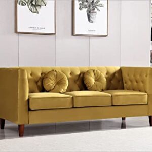 US Pride Furniture S5688N-S5694N Sofas, Mastard Yelloe