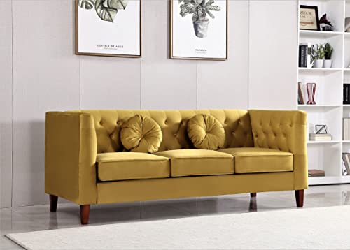 US Pride Furniture S5688N-S5694N Sofas, Mastard Yelloe