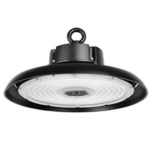 Lepro UFO LED High Bay Light 240W, 34,800lm 5000K Daylight, 800W HPS Equivalent, 0-10V Dimmable Commercial Warehouse LED Lighting, Waterproof IP65, 120-277V, 90° Beam, Industrial Ceiling Light Fixture