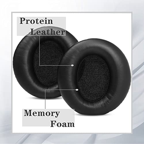 YunYiYi Replacement Earpads Memory Foam Compatible with Silensys E7 Cowin E7 Active Noise Cancelling Headphones Parts Ear Cushions (Black)