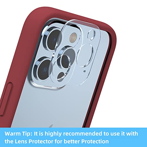 K TOMOTO Compatible iPhone 13/13 Pro Bumper Case (6.1 Inch), Liquid Silicone Bumper Case [Shock-Absorb] [Raised Edge Protection] [Drop Protection] [Silky and Soft Touch] Frame Bumper Case, Red