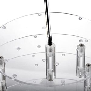 TOPZEA 3-Tier Cake Pop Display Stand, 36 Hole Clear Acrylic Lollipop Holder Round Tiered Cupcake Dessert Display Stand, Ideal for Baby Shower, Wedding, Birthday, Party, Anniversary, Halloween