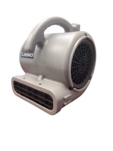 lasko super fan max air mover for janitorial water damage restoration stackable carpet dryer floor blower fan, grey