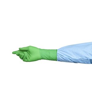 HALYARD Micro Surgical Glove, Synthetic Polyisoprene, 7.9 mil Thick, Individually Wrapped Pairs, Powder Free, Sterile, 6.5 Small, Green, SGL90065 (Box of 50 Pairs - 100 Total)