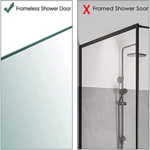 Linkidea 2 Pack Over Shower Door Towel Hook, Double Side Bathroom Towel Hooks with Non-Slip Sponge Pad, Shower Hook for Frameless Glass Doors, Silver