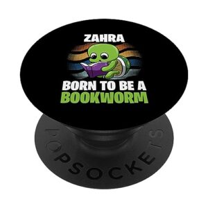zahra - born to be a bookworm - personalized popsockets standard popgrip