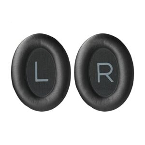 premium replacement ear-pads ear-cushions for bose quietcomfort qc 45 35 35-ii, replacement cover parts for qc-45 qc-35 qc-35ii headphones (black)