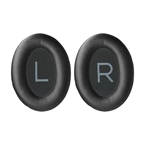 Premium Replacement Ear-Pads Ear-Cushions for Bose QuietComfort QC 45 35 35-ii, Replacement Cover Parts for QC-45 QC-35 QC-35ii Headphones (Black)