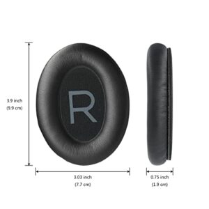 Premium Replacement Ear-Pads Ear-Cushions for Bose QuietComfort QC 45 35 35-ii, Replacement Cover Parts for QC-45 QC-35 QC-35ii Headphones (Black)