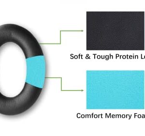 Premium Replacement Ear-Pads Ear-Cushions for Bose QuietComfort QC 45 35 35-ii, Replacement Cover Parts for QC-45 QC-35 QC-35ii Headphones (Black)