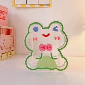 heyheyshine Kawaii Pen Holder for Desk, Make Up Brush Pencil Cup Holders Acrylic Desk (Frog)