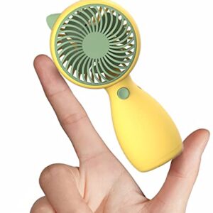 Aheadife Handheld Mini Fan,Portable USB Rechargeable Fan,Small Personal Fan Pocket Desktop Table Quiet Hand Fan with Strong