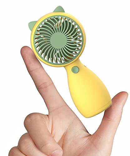 Aheadife Handheld Mini Fan,Portable USB Rechargeable Fan,Small Personal Fan Pocket Desktop Table Quiet Hand Fan with Strong