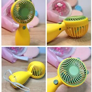 Aheadife Handheld Mini Fan,Portable USB Rechargeable Fan,Small Personal Fan Pocket Desktop Table Quiet Hand Fan with Strong