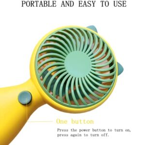 Aheadife Handheld Mini Fan,Portable USB Rechargeable Fan,Small Personal Fan Pocket Desktop Table Quiet Hand Fan with Strong