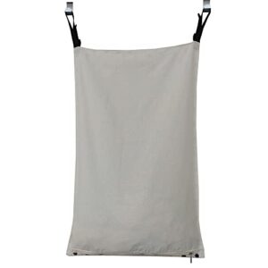 HDHYK Adjustable Door-Hanging Laundry Hamper with Stainless Steel Hooks