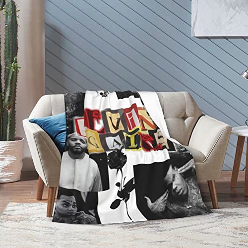 Blanket Flannel Fleece Micro Throw Blanket All Seasons Lightweight Air Conditioner Super Blanket for Living Room/Bedroom/Sofa/Camping 50"x40"