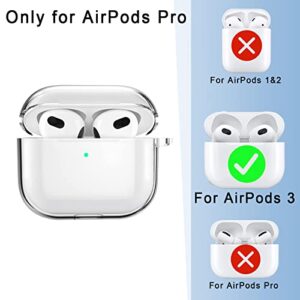 13in1 Clear Case for AirPods 3 Case Cover Accessories Set Kit, TPU Soft Silicone Protective Case for AirPods 3rd Generation Case with Keychain Compatible with Apple Air Pod 3 Gen Case Transparent