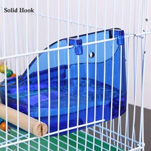 Large Capacity Bird Cage Feeder Parret Hanging Seed Feeder Box Bird Dishes Cage Bowl for Cage