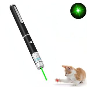 WNZQK Laser Pointer for Cats Dogs Pet Interactive Toys Laser Presentation Remotes Red Green Purple Light Laser Pointer for Cats Chargeable (1 PCS Pack Green Light, USB Rechargeable)