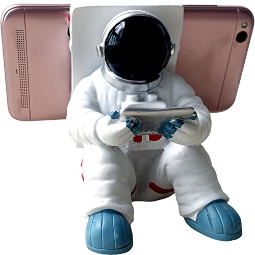 FORTMATE Creative Astronaut Phone Holder, Desktop Cell Phone Stand Compatible with All Mobile Phones,iPhone,Switch,iPad,Tablet