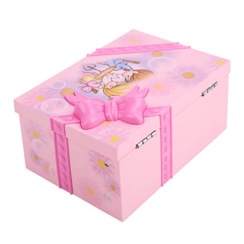 Jiawu Jewelry Box for Girls,, Children Toy Cartoon Music Box Girls jewelry Box, Girl Jewelry Box Plastic Girls