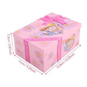 Jiawu Jewelry Box for Girls,, Children Toy Cartoon Music Box Girls jewelry Box, Girl Jewelry Box Plastic Girls