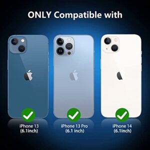xiwxi Compatible With iPhone 13/iPhone 14 Tempered Glass Screen Protector [6.1 inch]-[2 Pack]