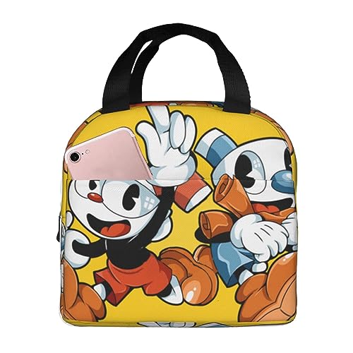 Unisex Travel Lunch Bag for Men Boys Lightweight Lunch Box Anime Lunch Cooler Bags for Work/School/Picnic/Office/Hiking/Outdoor/Camping/Fishing