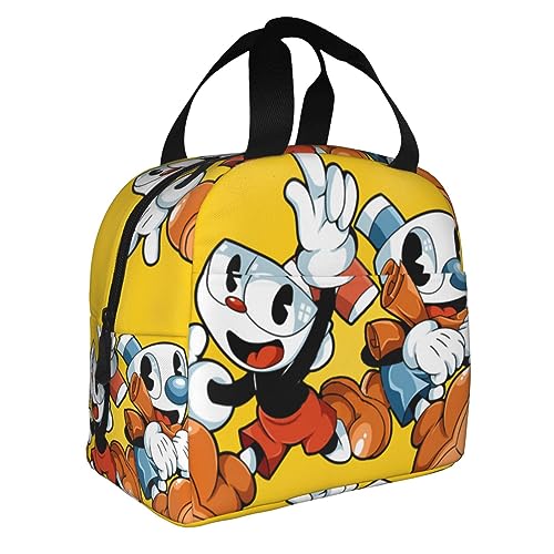 Unisex Travel Lunch Bag for Men Boys Lightweight Lunch Box Anime Lunch Cooler Bags for Work/School/Picnic/Office/Hiking/Outdoor/Camping/Fishing