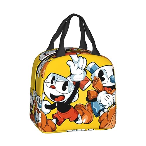 Unisex Travel Lunch Bag for Men Boys Lightweight Lunch Box Anime Lunch Cooler Bags for Work/School/Picnic/Office/Hiking/Outdoor/Camping/Fishing