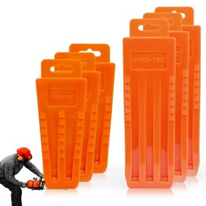 NEO-TEC 6 Pack Tree Felling Wedges, Chainsaw Wedges, 5.5"+8" Tree Cutting Equipment, Tree Cutting Equipment with Spikes for Safe Tree Cutting