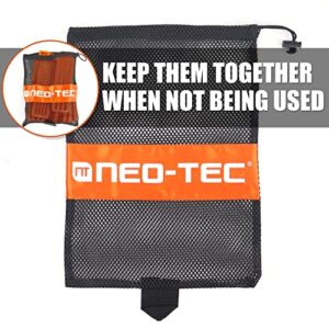 NEO-TEC 6 Pack Tree Felling Wedges, Chainsaw Wedges, 5.5"+8" Tree Cutting Equipment, Tree Cutting Equipment with Spikes for Safe Tree Cutting