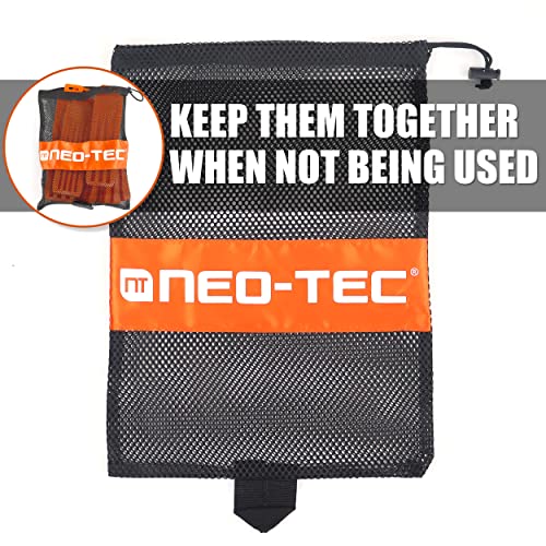 NEO-TEC 6 Pack Tree Felling Wedges, Chainsaw Wedges, 5.5"+8" Tree Cutting Equipment, Tree Cutting Equipment with Spikes for Safe Tree Cutting