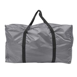 29.5x17.7x11.8in large storage bag polyester foldable carry bag with zippers and handles travel college tote for clothes comforters pillow kayaks gas fishing boats rubber boats(gray)