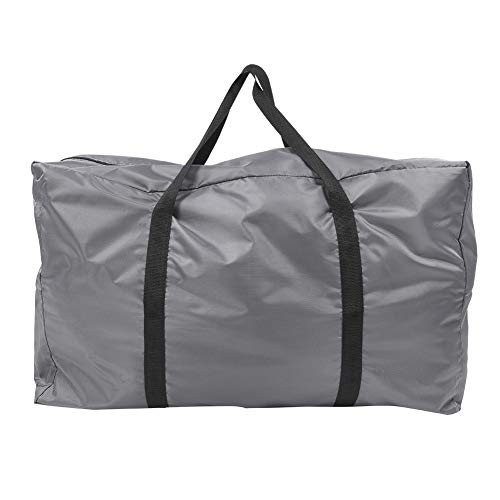 29.5x17.7x11.8in Large Storage Bag Polyester Foldable Carry Bag with Zippers and Handles Travel College Tote for Clothes Comforters Pillow Kayaks Gas Fishing Boats Rubber Boats(Gray)