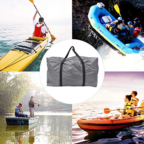 29.5x17.7x11.8in Large Storage Bag Polyester Foldable Carry Bag with Zippers and Handles Travel College Tote for Clothes Comforters Pillow Kayaks Gas Fishing Boats Rubber Boats(Gray)