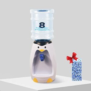mini water dispenser 2.5 liters and 8 glasses of water. this small water dispenser is suitable for libraries and children's room, desk. it can be used as a toy or gift for children (white)