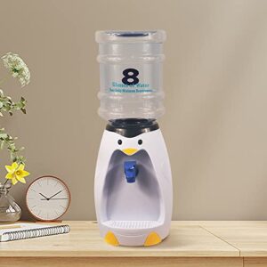 Mini Water Dispenser 2.5 Liters and 8 Glasses of Water. This Small Water Dispenser is Suitable for Libraries and Children's Room, Desk. It can be Used as a Toy or Gift for Children (White)